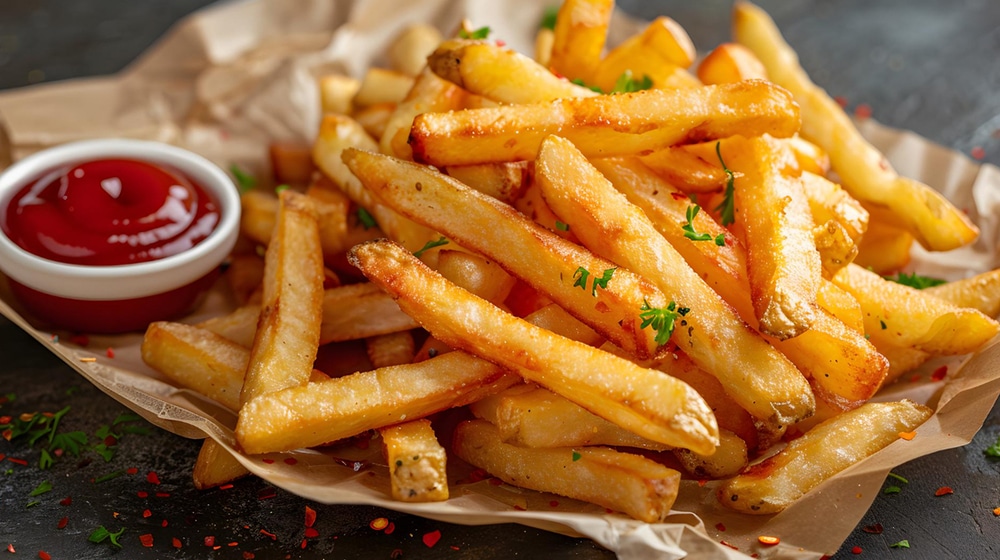 Frites maison dorées et croustillantes